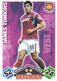 James Tomkins West Ham United 2009/10 Topps Match Attax #311